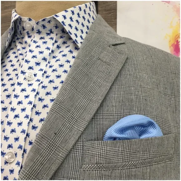 Joseph Abboud Mens Blazer‎ Sport Coat Casual Jacket Size 40R Linen Cotton Suit
